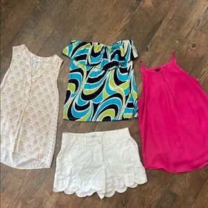 Bundle-Crown & Ivy. Women's Tops and Shorts